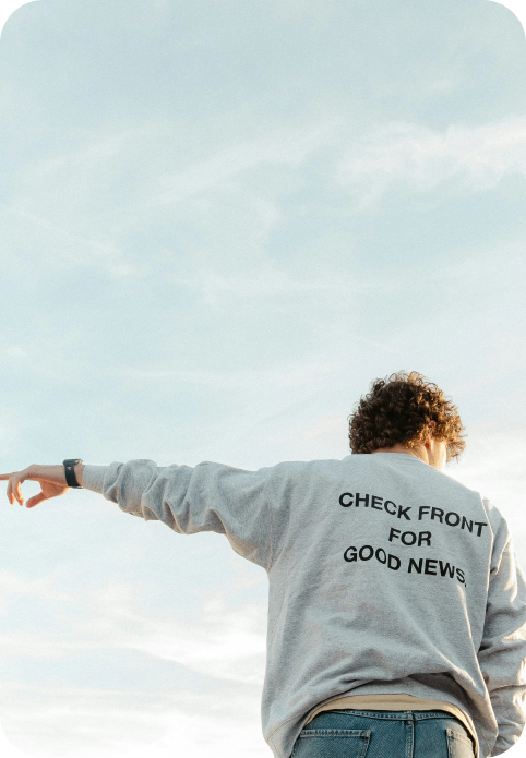 Man wearing jacket checking vending machine